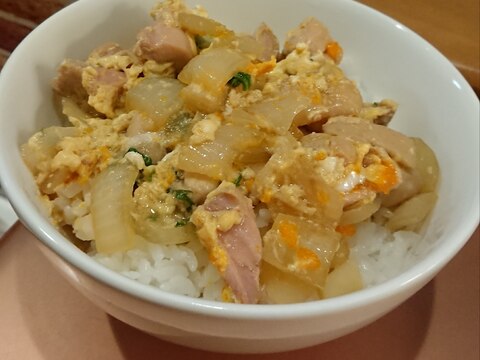 豆苗入り親子丼